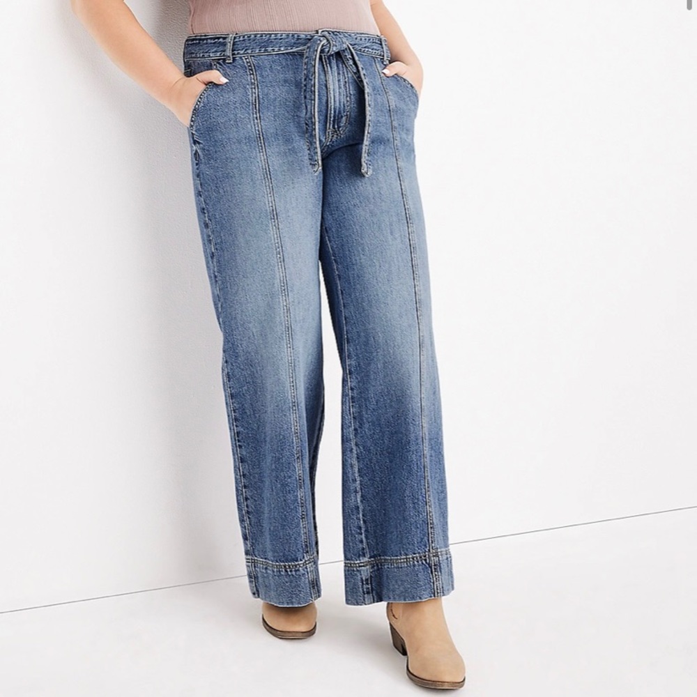 M jeans by maurices wide leg high rise jeans New with tags